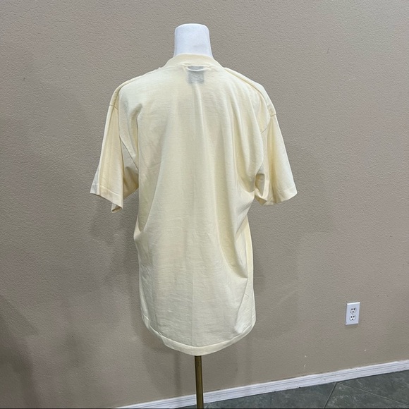 Vtg Single Stitch Screen StarsCoyote T Shirt 1990's Art Abstract Nature Howl L - Picture 4 of 9